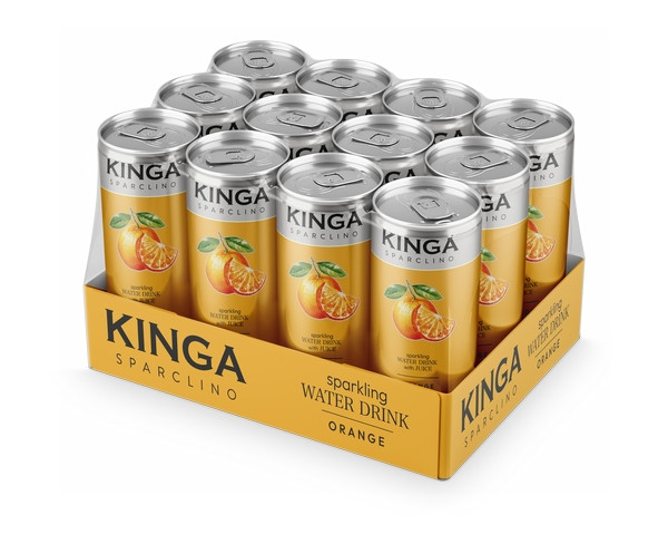 Kinga Sparclino Water Drink pomarańcza 250 ml /puszka